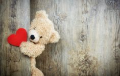 valentine's day cards for single people - bear with heart